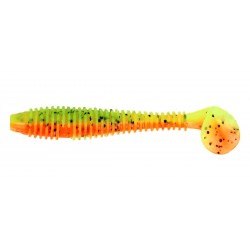 Силіконова приманка на хижу рибу, ZEOX Trigger Fat Tail, довжина 2,7 дюймів, 7шт/уп, колір №202 P